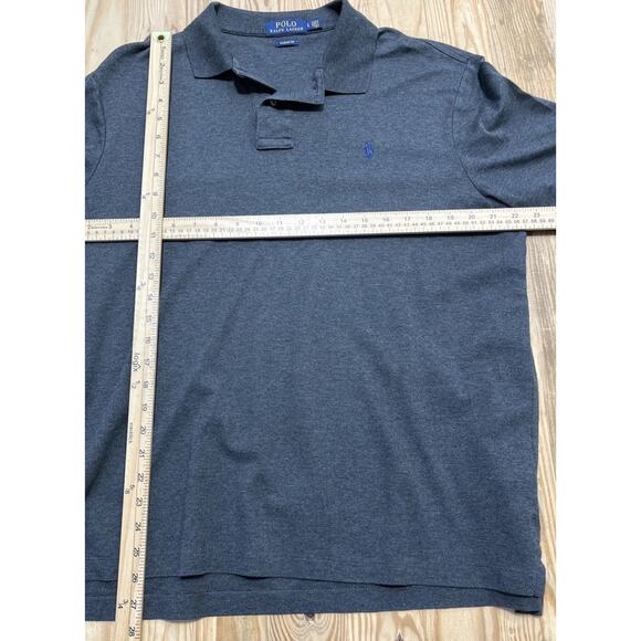 Polo Ralph Lauren Large Classic Fit Polo T-shirt Grey Short Sleeve - Picture 7 of 7